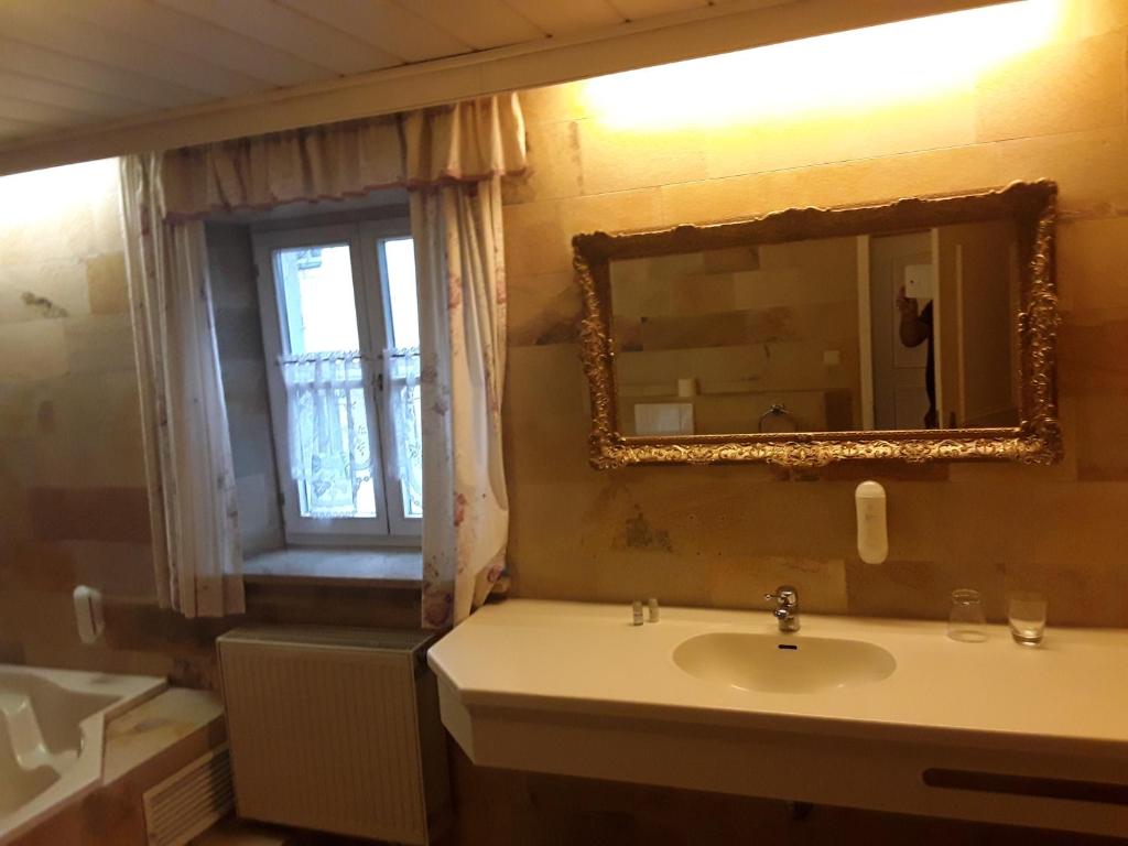 Koupelna v ubytování Hotel Feiler