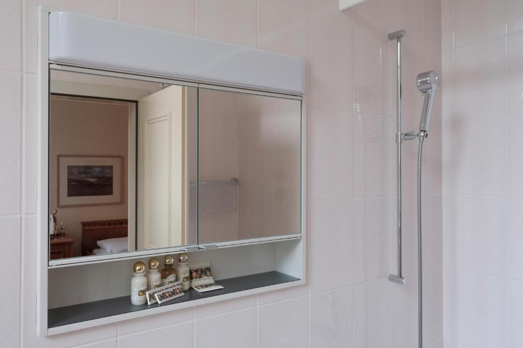 Koupelna v ubytování Hotel Le Prese