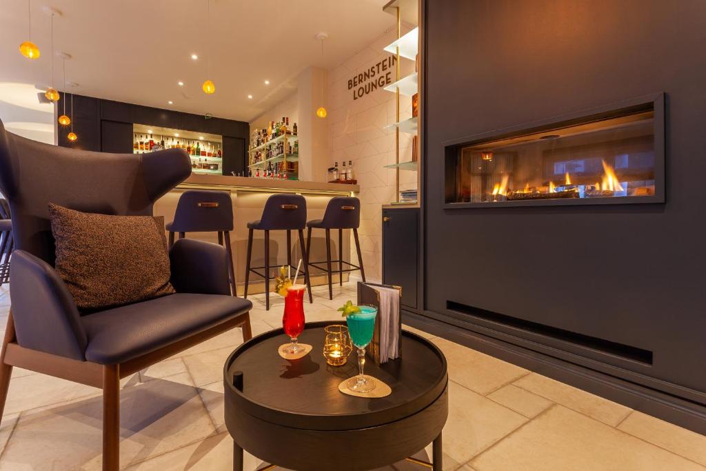 Posezení v ubytování Hotel Bernstein