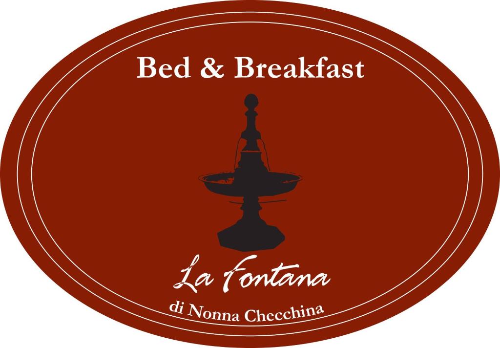 un'etichetta per un bed and breakfast la tortume of noona cheezium di La Fontana di Nonna Checchina a Villa San Giovanni in Tuscia