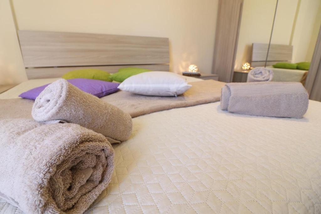 Posteľ alebo postele v izbe v ubytovaní In Good Location And With Balcony - Casa Vacanze Nicole In Salento