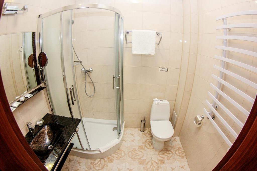 Koupelna v ubytování Hotel 52