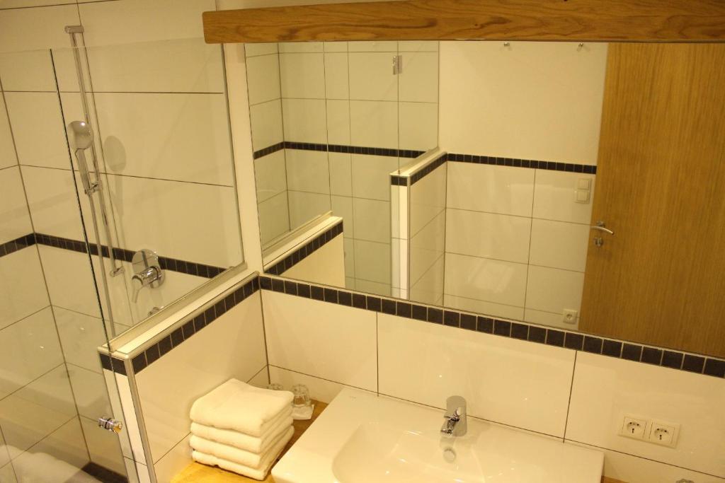 Kúpeľňa v ubytovaní Residenz Berghof Mösern
