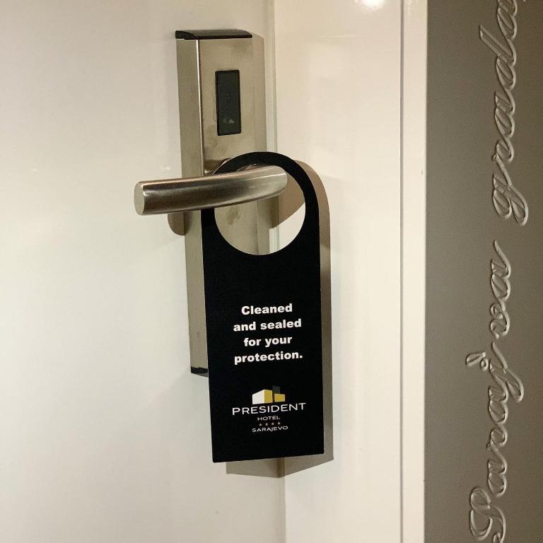 Certifikát, hodnocení, plakát nebo jiný dokument vystavený v ubytování Hotel President Sarajevo