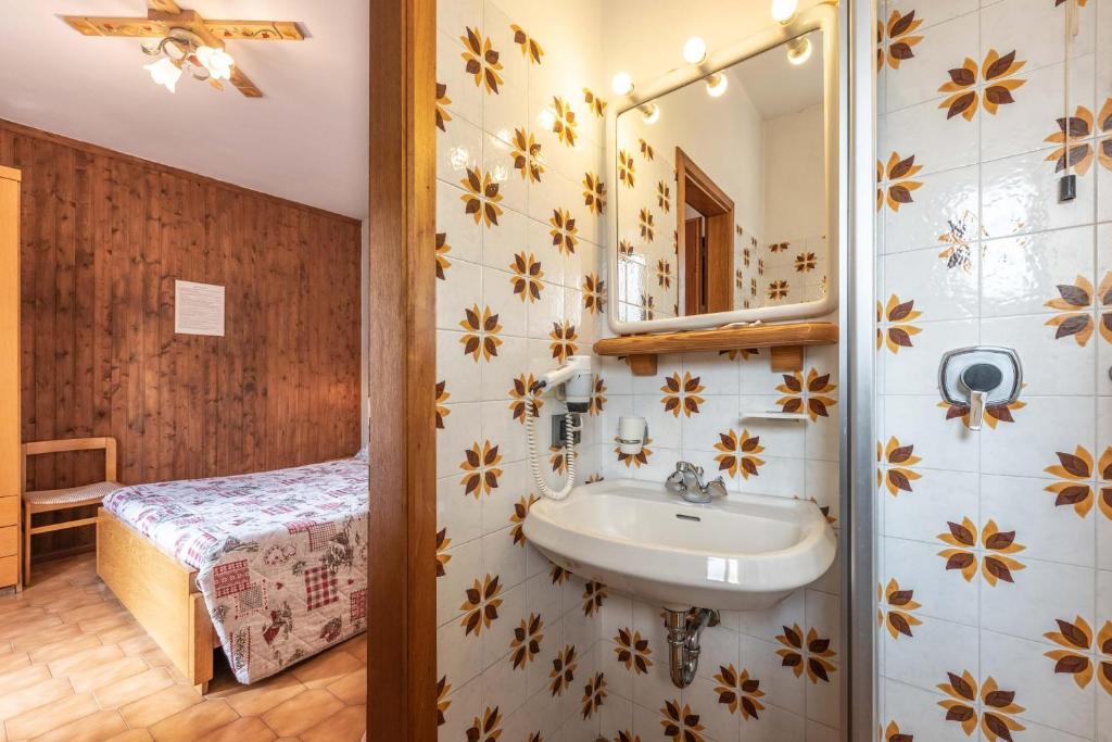 Koupelna v ubytování Hotel Ghezzi