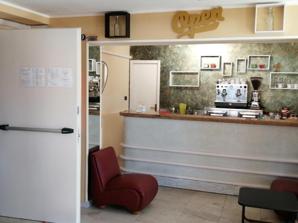 Kuchyň nebo kuchyňský kout v ubytování Hotel Brennero