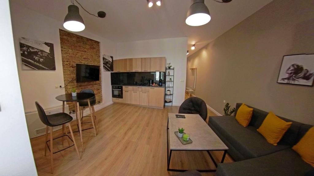 Kuchyň nebo kuchyňský kout v ubytování MiTRa Luxury Apartments