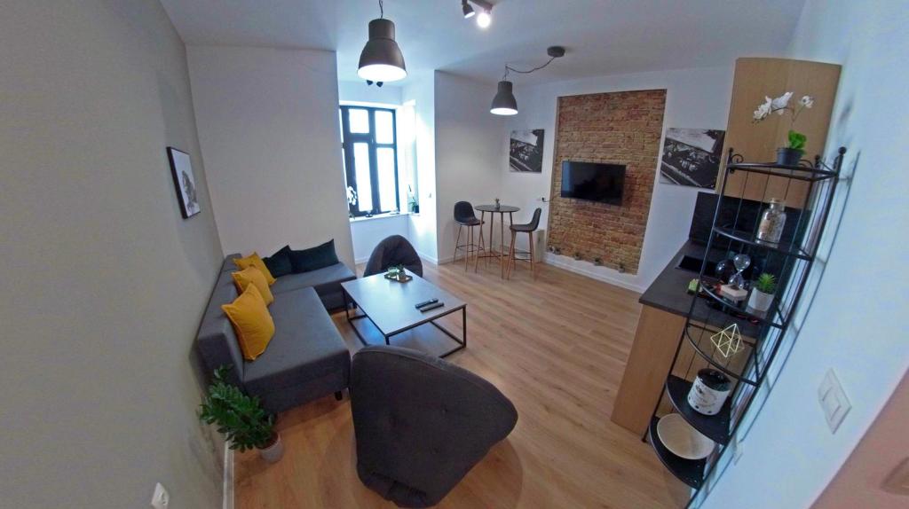 TV a/nebo společenská místnost v ubytování MiTRa Luxury Apartments