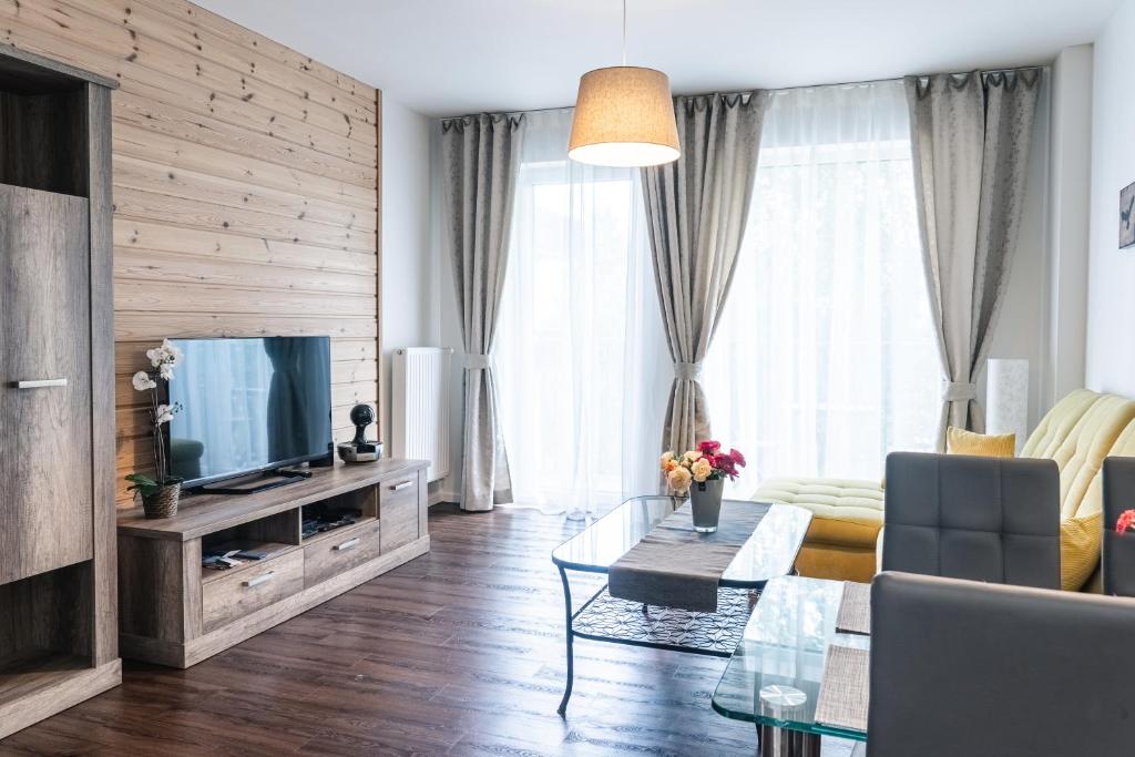 TV a/nebo společenská místnost v ubytování Apartment Lucy - Primo Tatry Starý Smokovec
