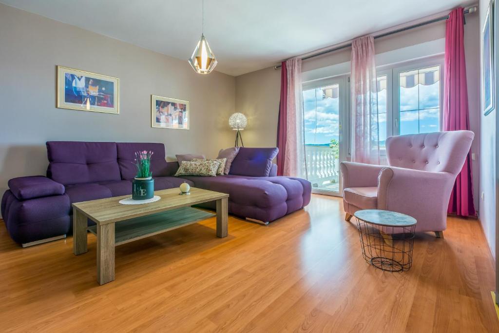 Posezení v ubytování Apartments Hana