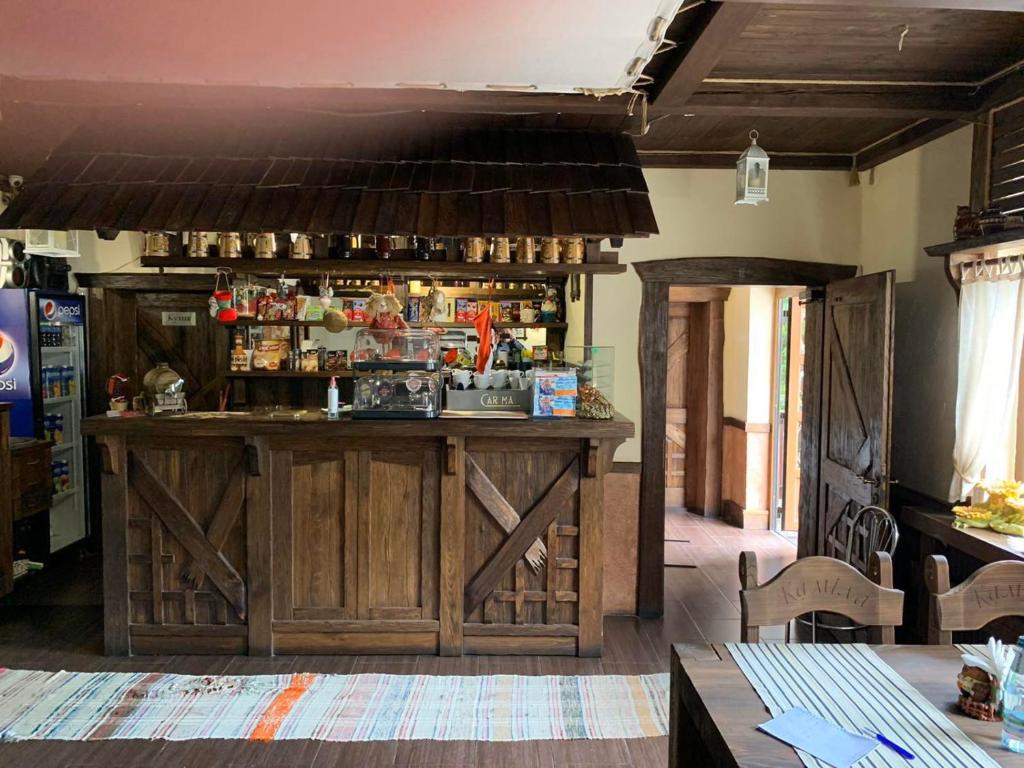 Lounge nebo bar v ubytování Готель-ресторан Каміла