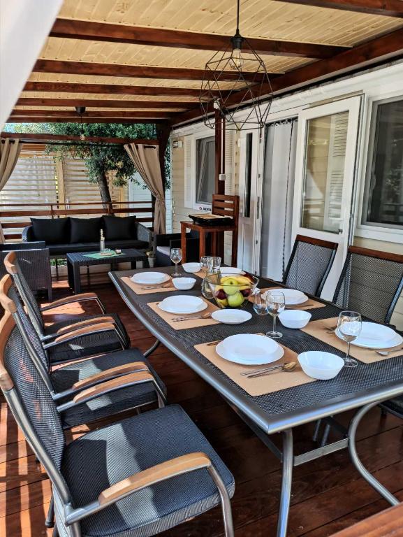 Posezení v ubytování Mobile home Laurus