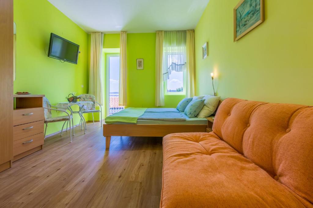 Posezení v ubytování Apartments Seaside