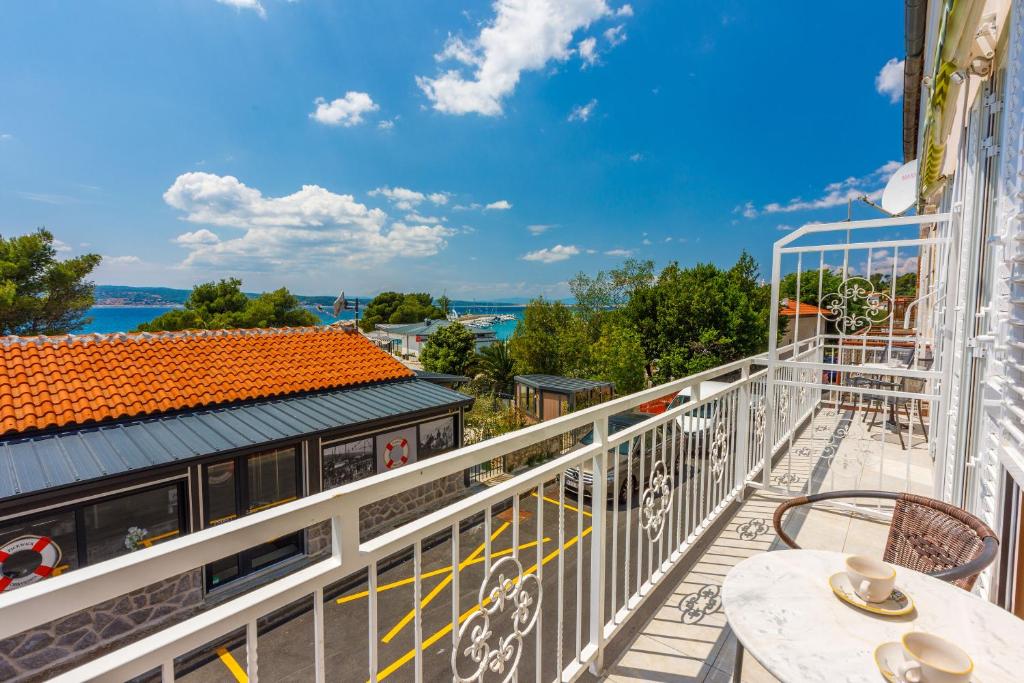 Balkón nebo terasa v ubytování Apartments Seaside