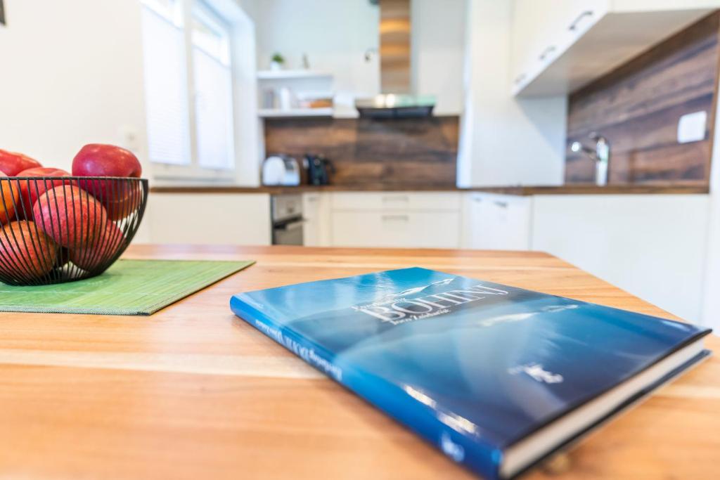 Kuchyň nebo kuchyňský kout v ubytování Apartmaji MM