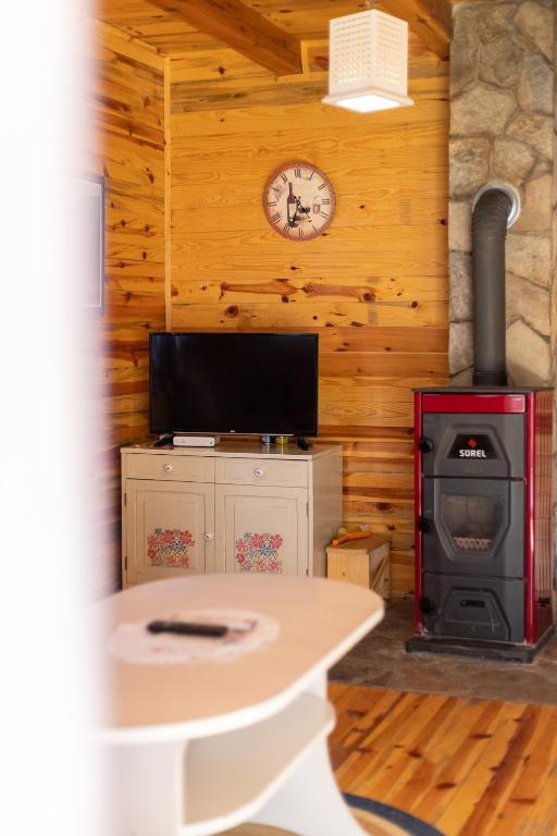 Kuchyň nebo kuchyňský kout v ubytování Apartments Milev