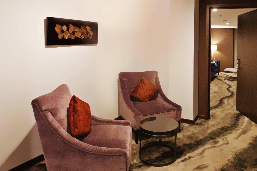 Posezení v ubytování Vasaka Hotel Jakarta Managed by Dafam