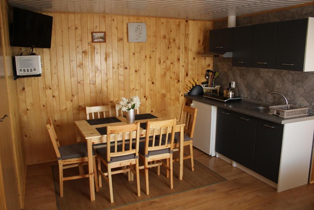 Kuchyňa alebo kuchynka v ubytovaní Ranczo u Ani