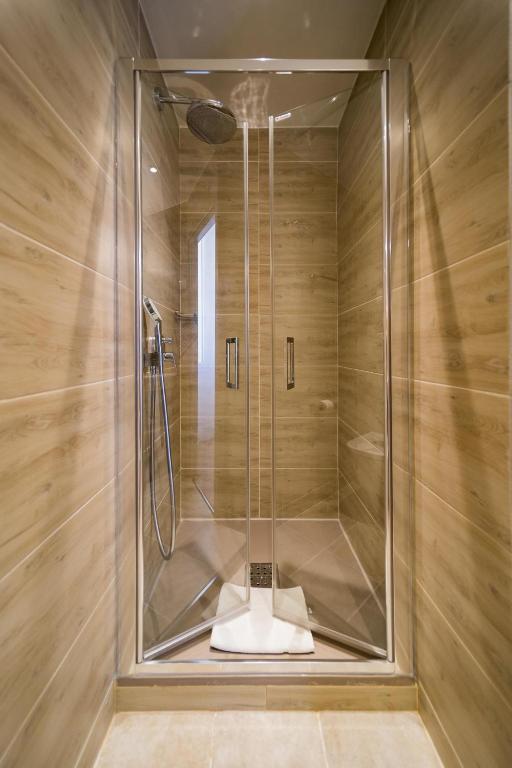 Koupelna v ubytování Hôtel Le Rabelais
