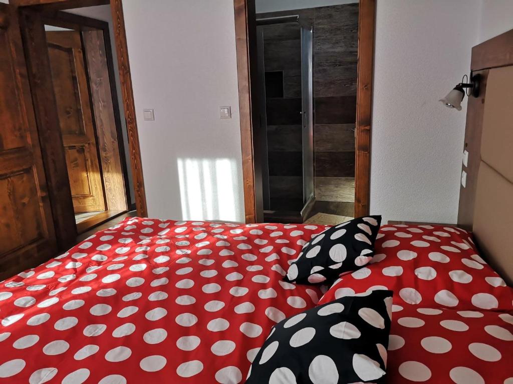 Postel nebo postele na pokoji v ubytování Privát Bachleda Ždiar