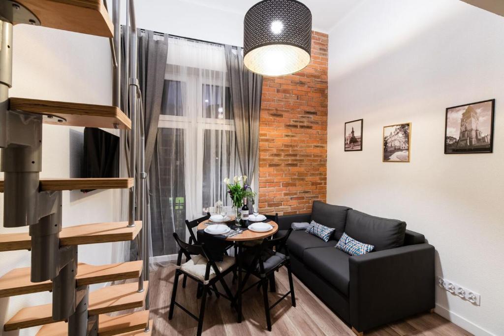 Istumisnurk majutusasutuses DIETLA 99 APARTMENTS - IDEAL LOCATION - in the heart of Krakow