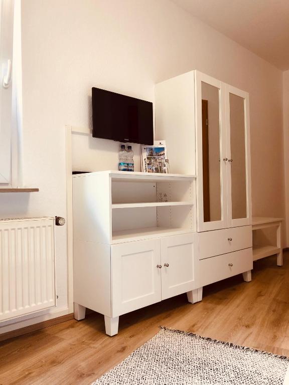 TV a/nebo společenská místnost v ubytování Gasthaus Stammbaum