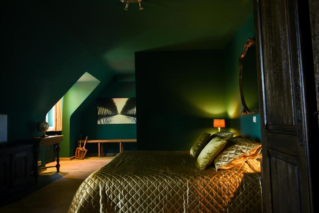 Ένα ή περισσότερα κρεβάτια σε δωμάτιο στο Hotel Ter Polders