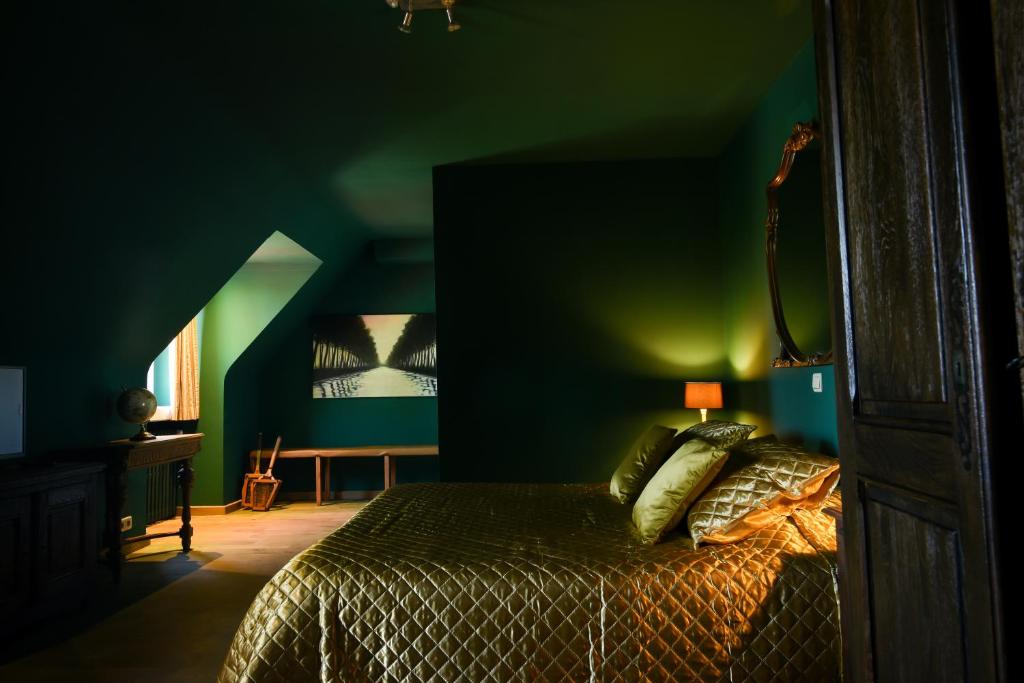 Postel nebo postele na pokoji v ubytování Hotel Ter Polders