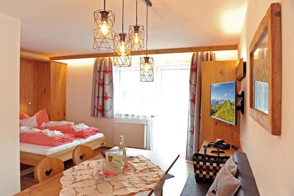 Voodi või voodid majutusasutuse Hotel Eggerhof toas