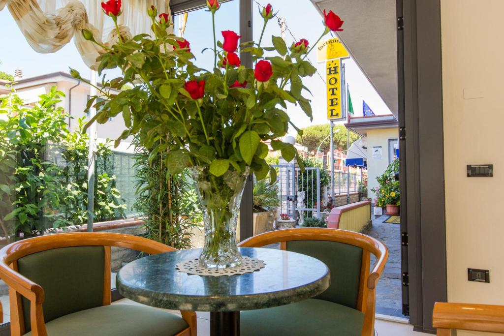 Posezení v ubytování Hotel Fortunella