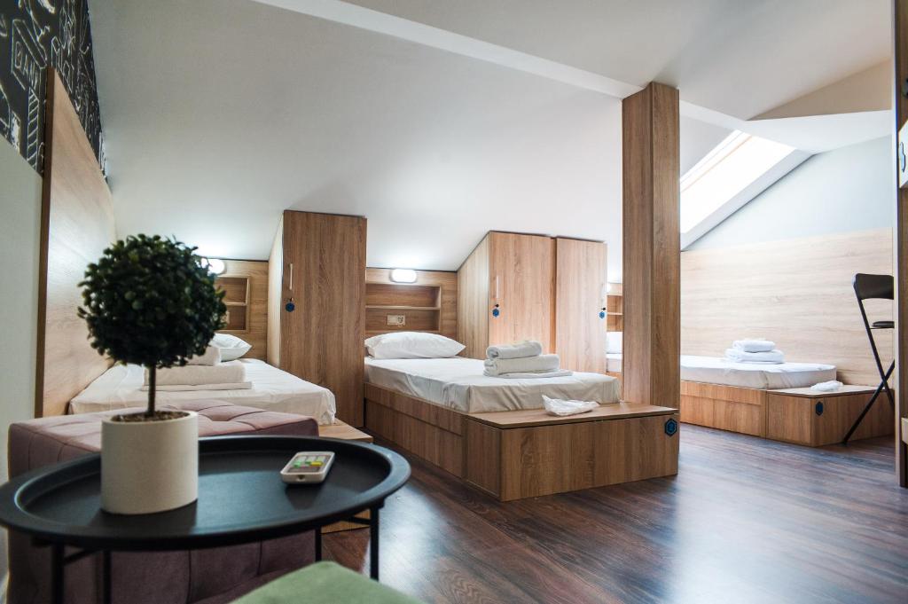 Postel nebo postele na pokoji v ubytování VALIZA HOSTEL