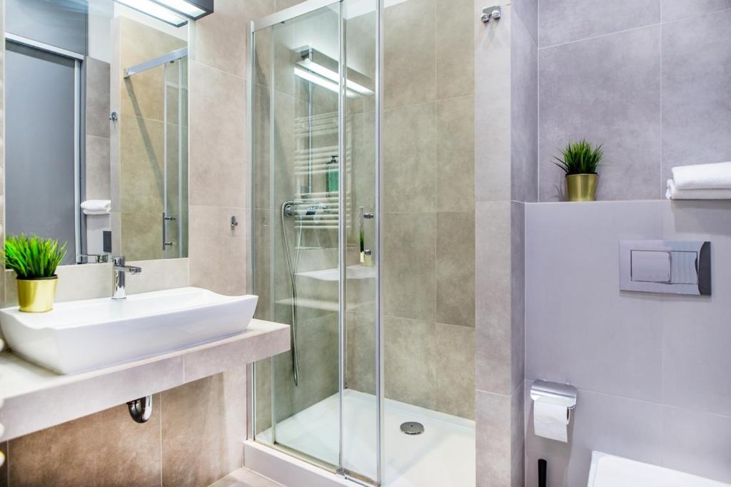 Kúpeľňa v ubytovaní Cracow Rentals Zacisze