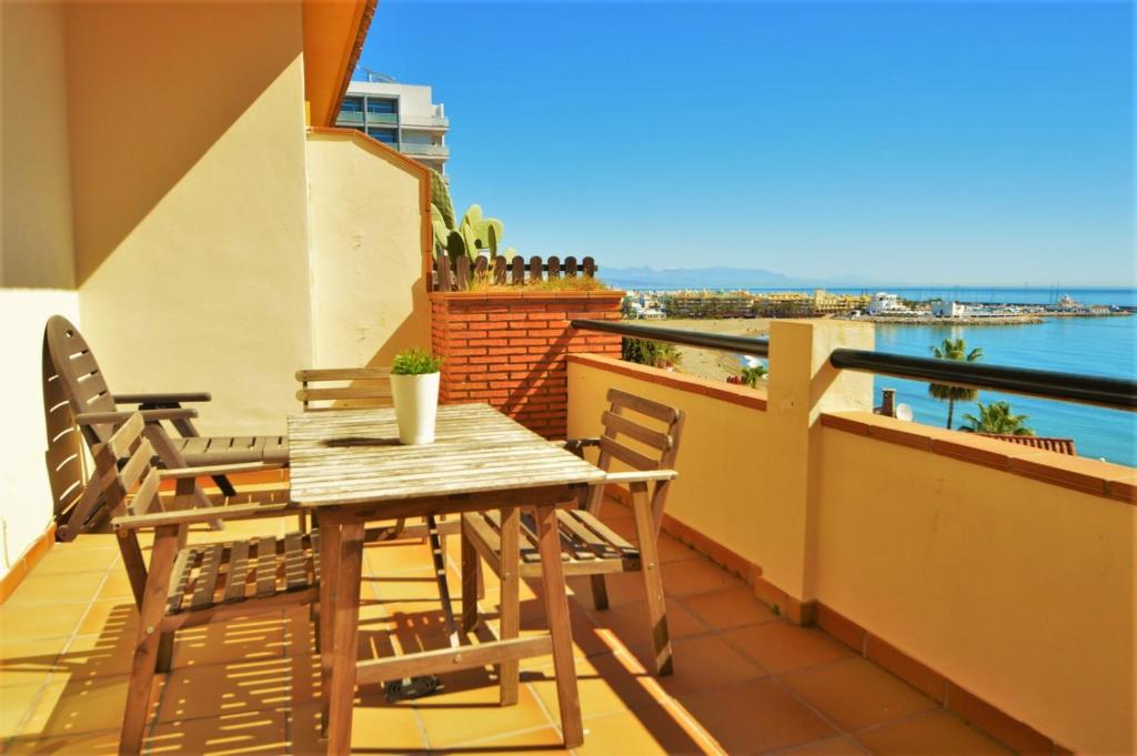 Balkón alebo terasa v ubytovaní Excepcional Duplex al lado de la playa y con vistas al mar