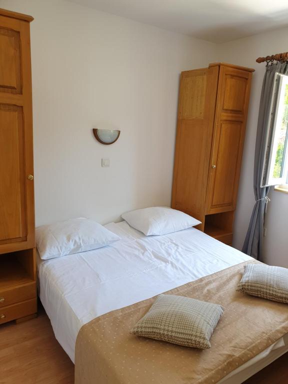 Posteľ alebo postele v izbe v ubytovaní Apartmani i sobe Jusić