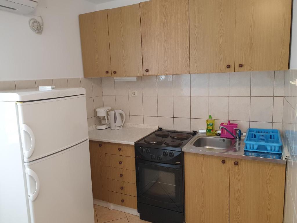 Kuchyňa alebo kuchynka v ubytovaní Apartmani i sobe Jusić