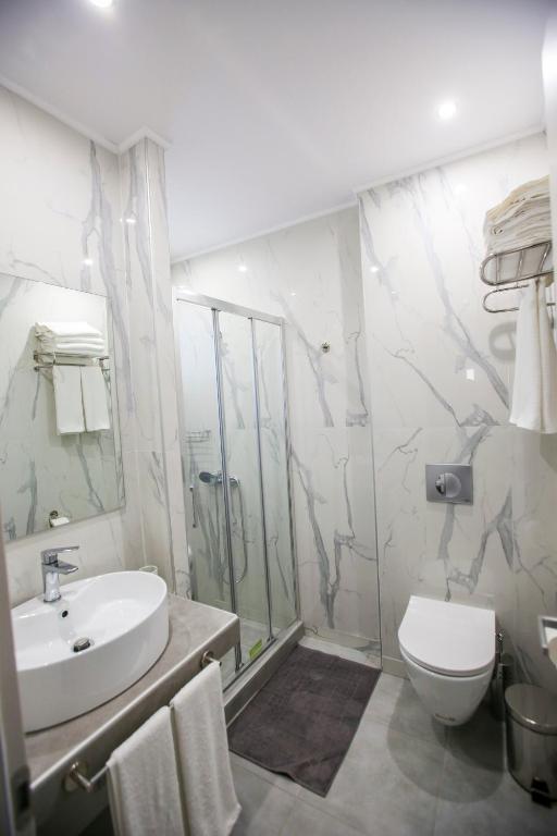 Koupelna v ubytování Stella boutigue rooms