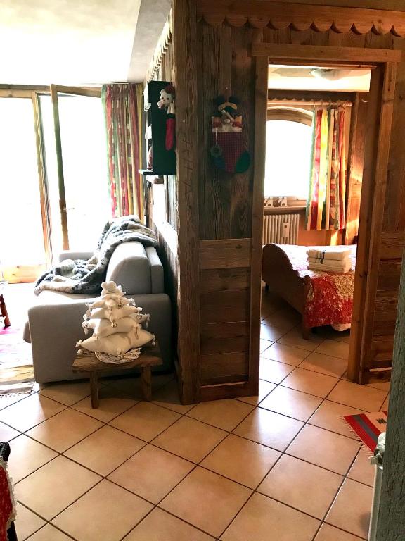 Postel nebo postele na pokoji v ubytování Fiocco di neve