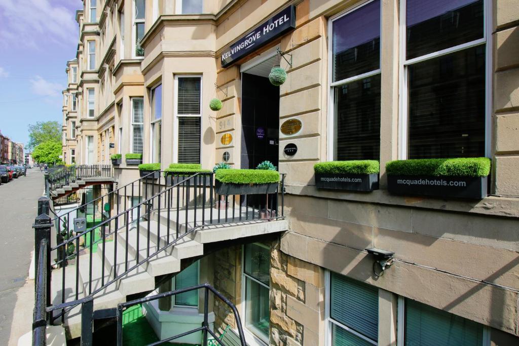 Balkón nebo terasa v ubytování Kelvingrove Hotel - Sauchiehall St