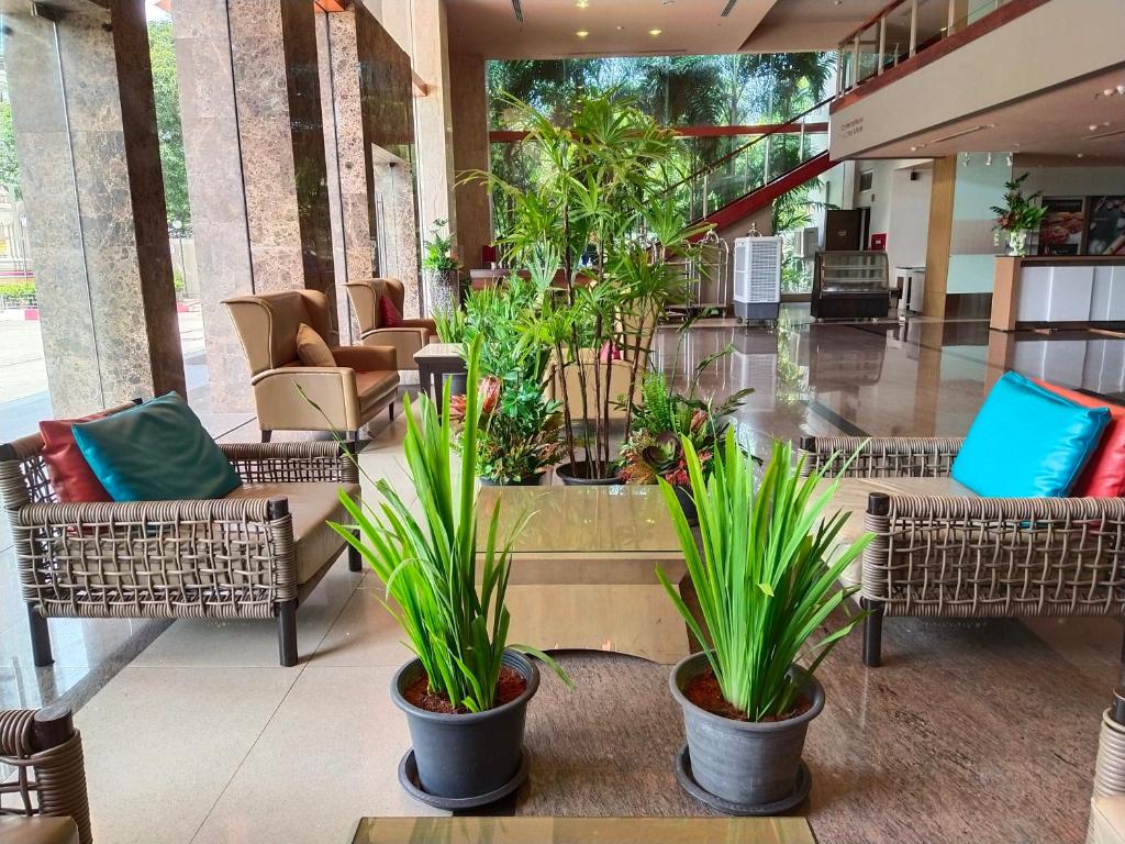 Posezení v ubytování Grand Howard Hotel Bangkok