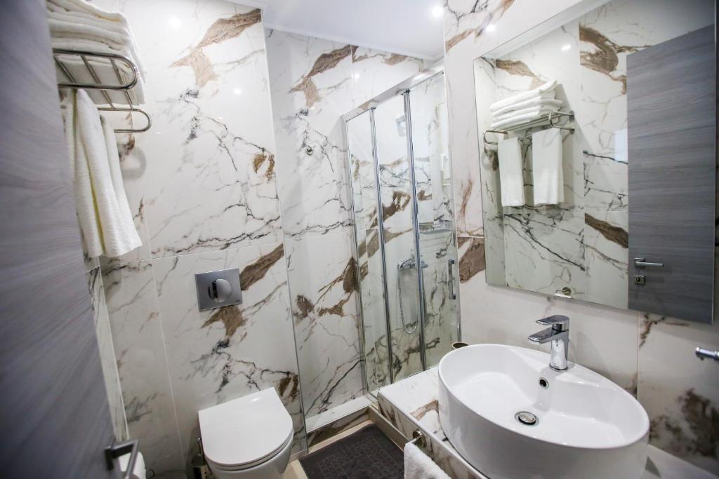 Koupelna v ubytování Stella boutigue rooms