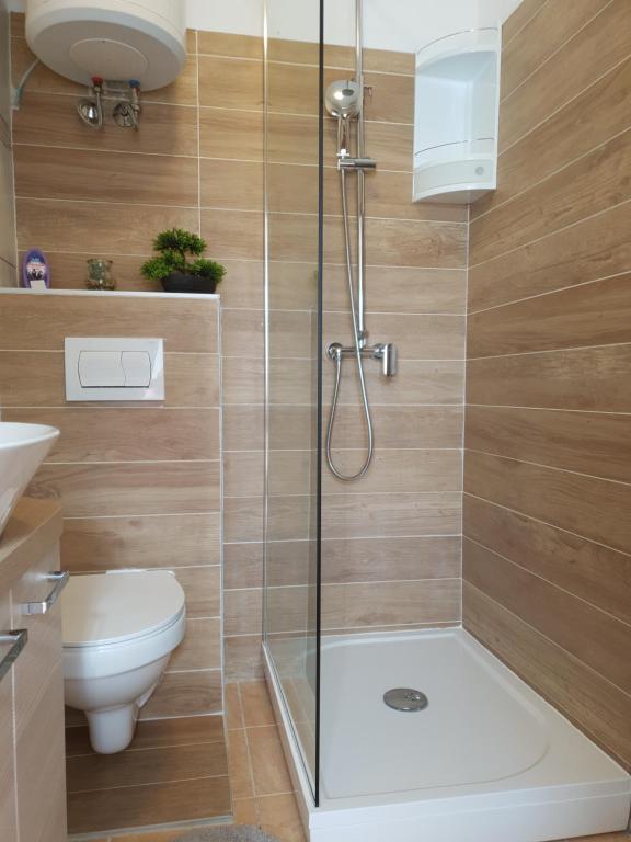Kúpeľňa v ubytovaní Apartments Habek