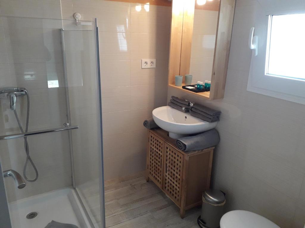 A bathroom at Pastor Design Suites