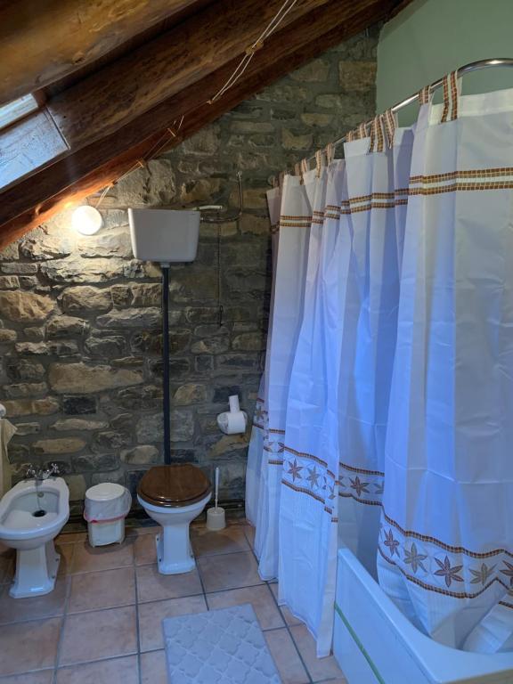 Koupelna v ubytování Casa Gely