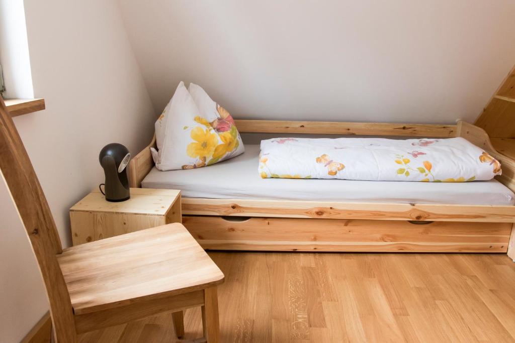 Postel nebo postele na pokoji v ubytování dresden-ferien haus