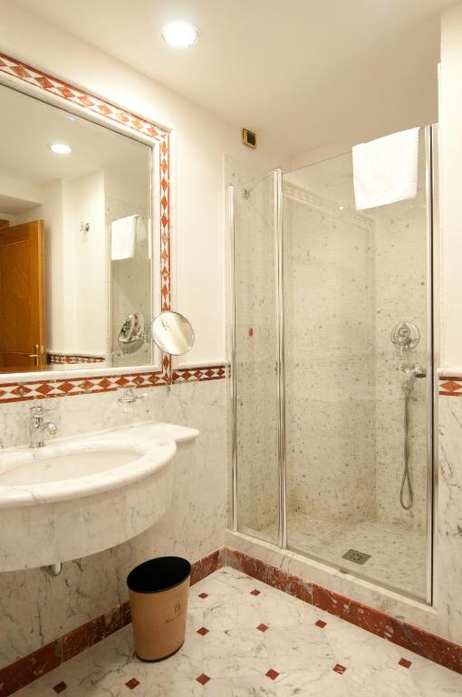Koupelna v ubytování Hotel Marconi