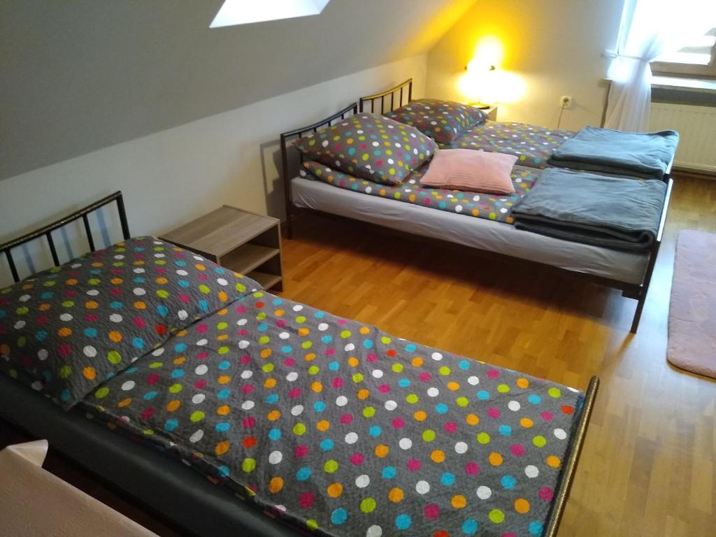 Posteľ alebo postele v izbe v ubytovaní Apartament Marzeń Plaża Zalew i Las