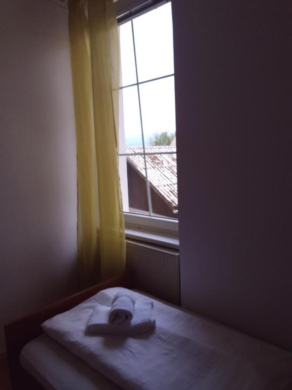 Postel nebo postele na pokoji v ubytování Guesthouse Osvald