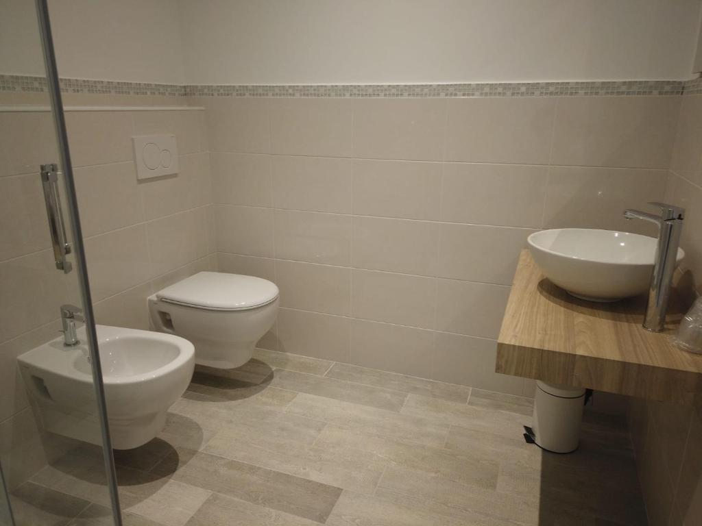 Koupelna v ubytování Casa Palanca Camere