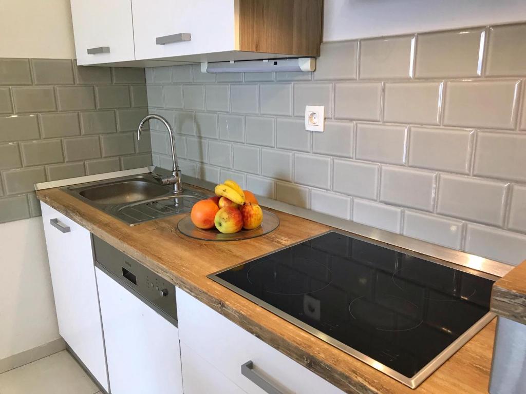 Kuchyňa alebo kuchynka v ubytovaní Superior Apartman Vujević, Duće