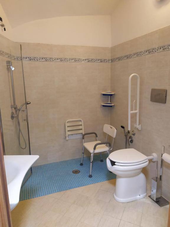 Koupelna v ubytování Hotel Priscilla